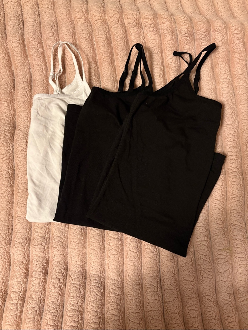 Set of 3 Felina Women's Black & White Camisole
